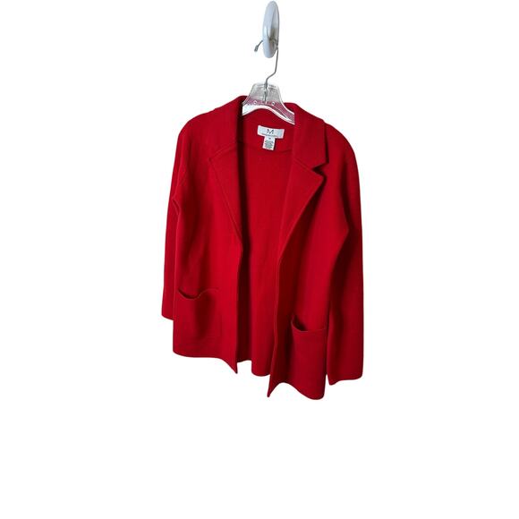 M Magaschoni Red knit blazer -xs - Picture 1 of 3